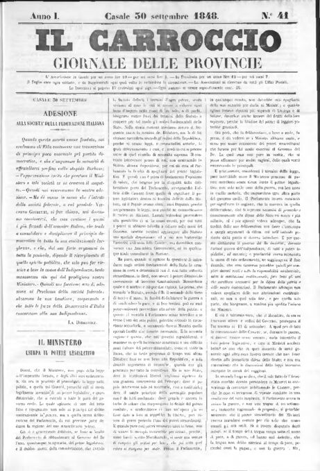 Il Carroccio - Edizione 41 del 30/09/1848